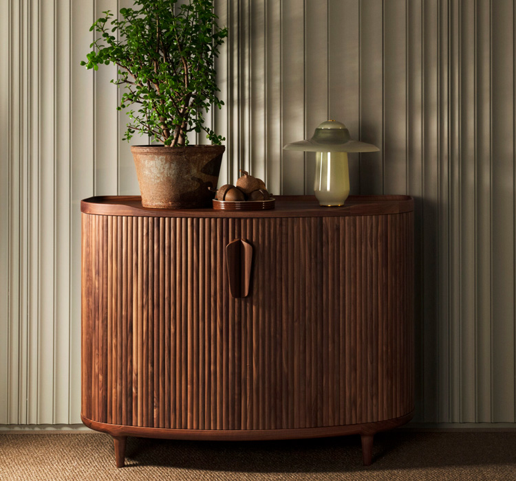 Revised "Amberley" High Cabinet Walnut